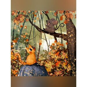 Custom Kitchen Fridge Magnet Cat And Mouse Home Kitchen Decor